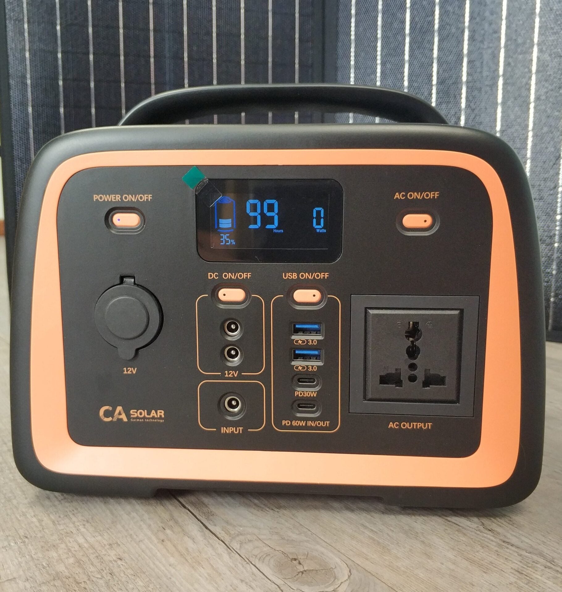 YD320M 300w 12v 25ah (320wh) Pure Sine Solar Mobile Power Box - Electromann SA