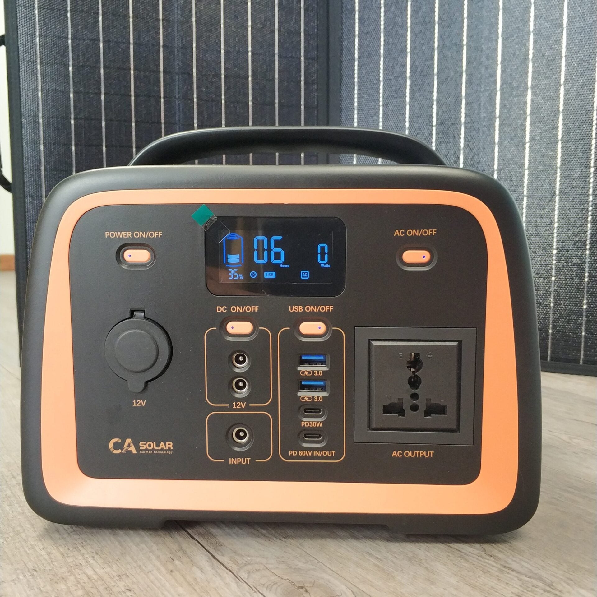 YD320M 300w 12v 25ah (320wh) Pure Sine Solar Mobile Power Box - Electromann SA