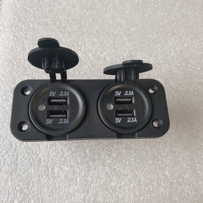 12V-24V QUAD USB Charger Socket Adapter 5V 2.1A+2.1A - Electromann SA