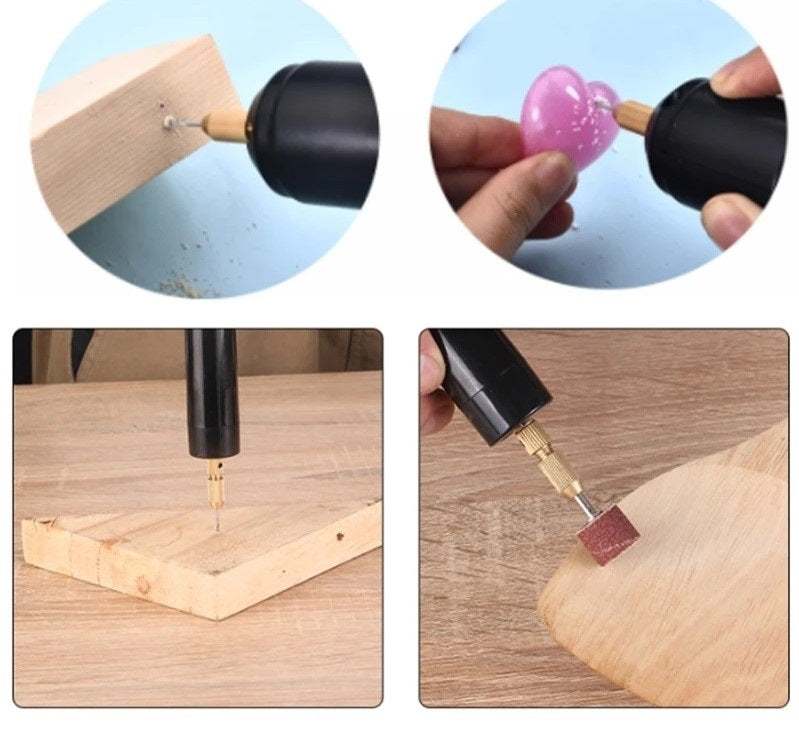 Mini Electric Handheld Drill Screwdriver Tool Kit - Electromann SA