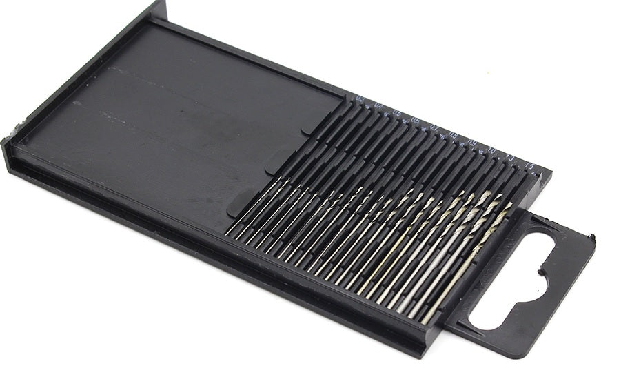 20Pcs/set 0.3mm-1.6mm Mini Steel Micro Twist Drill Bit Set - Electromann SA