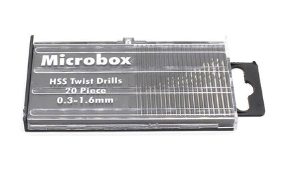 20Pcs/set 0.3mm-1.6mm Mini Steel Micro Twist Drill Bit Set - Electromann SA