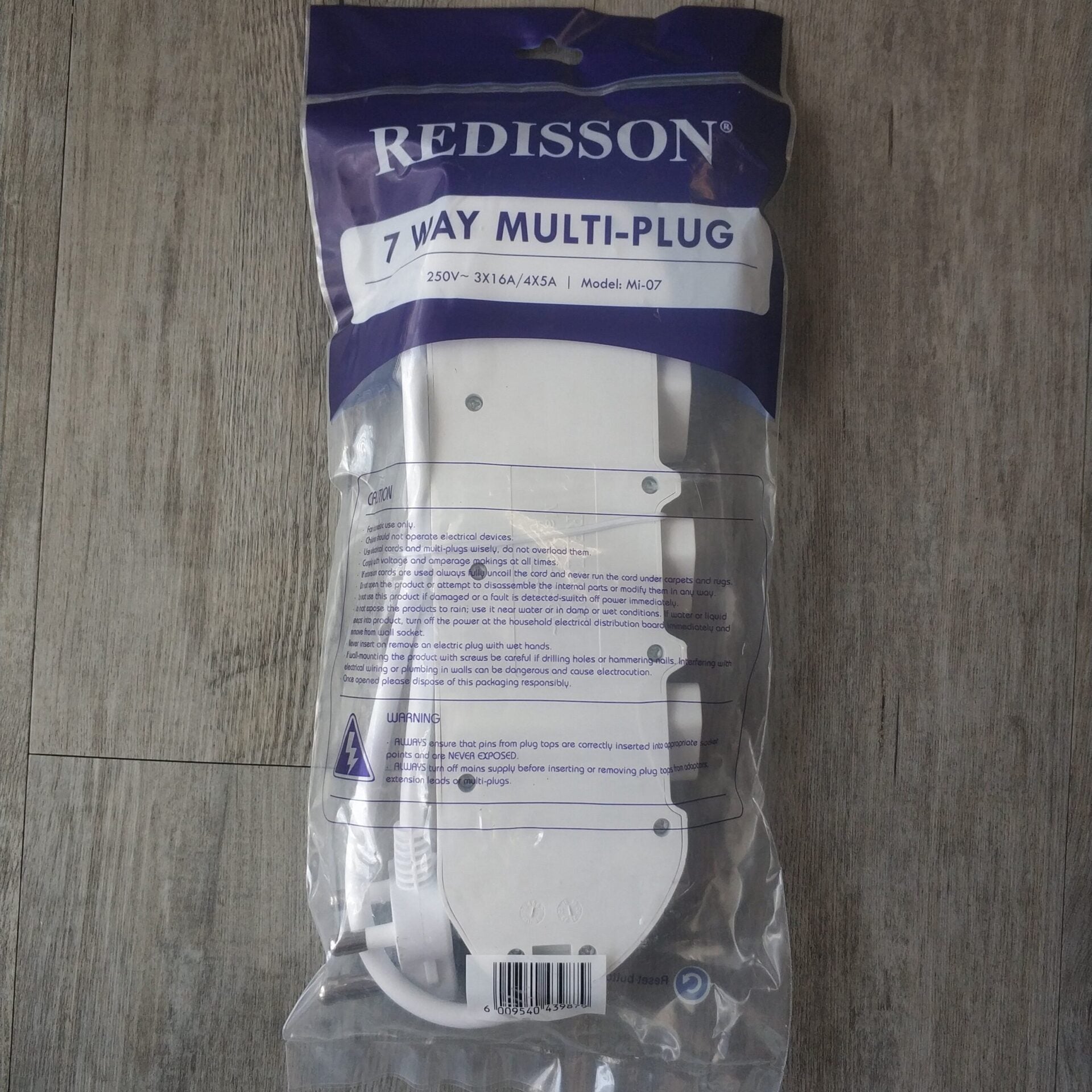 REDISSON 7 Way 3x16Amp 4x5Amp 220v Multi-Plug - Electromann SA