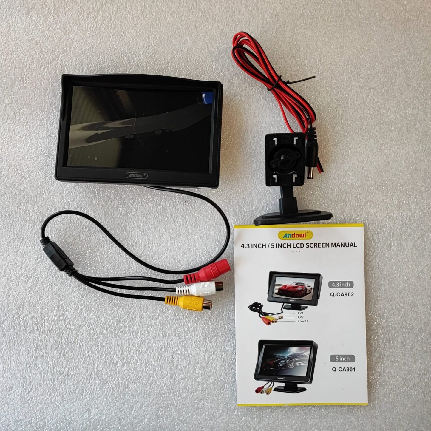 Andowl Q-CA902 4.3 Inch HD Color AV TFT-LCD Monitor - Electromann SA