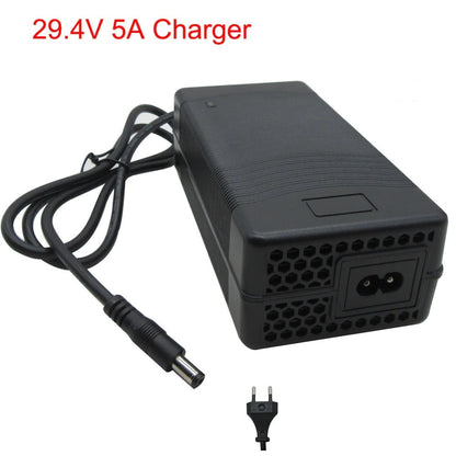 High-Quality 29.4V 5A 7S Lithium Battery Pack Charger for Efficient Charging - Electromann SA