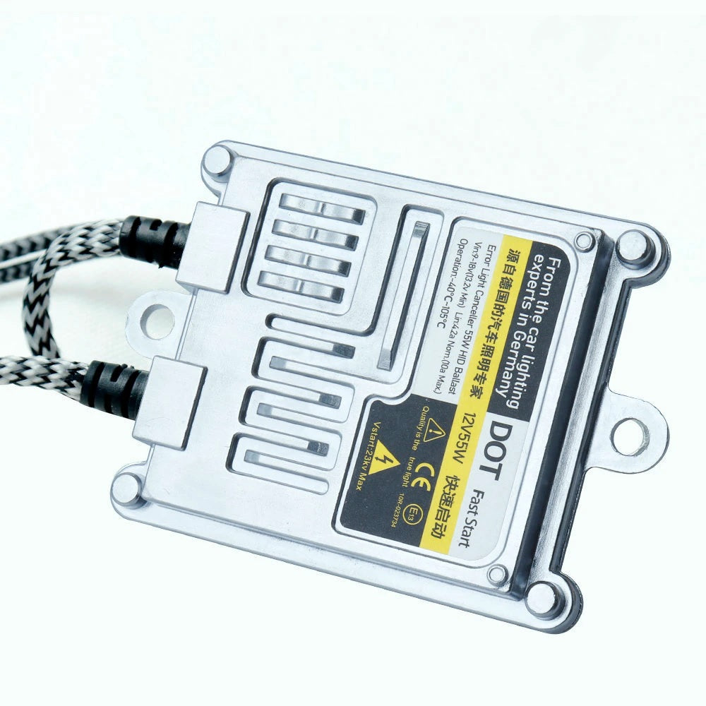 H4 Canbus Slim Ballast HID Xenon Fast Start 55W Car Headlight Kit - Electromann SA
