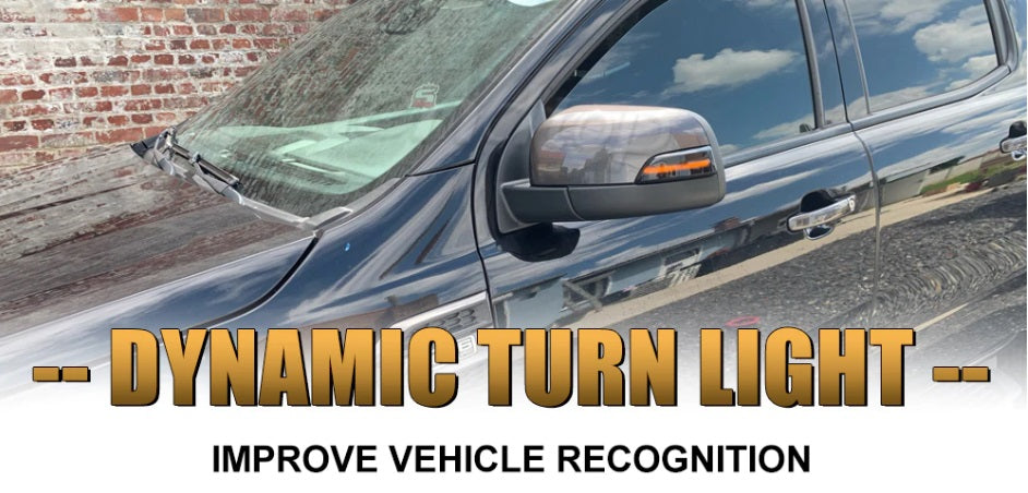 Dynamic LED Side Mirror Turn Signal Lamps for Ford Everest/Ranger 2012-2015 - Electromann SA