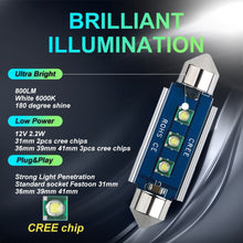 C5W 36mm Super Bright Canbus Car Dome Festoon LED CSP Bulb - Electromann SA