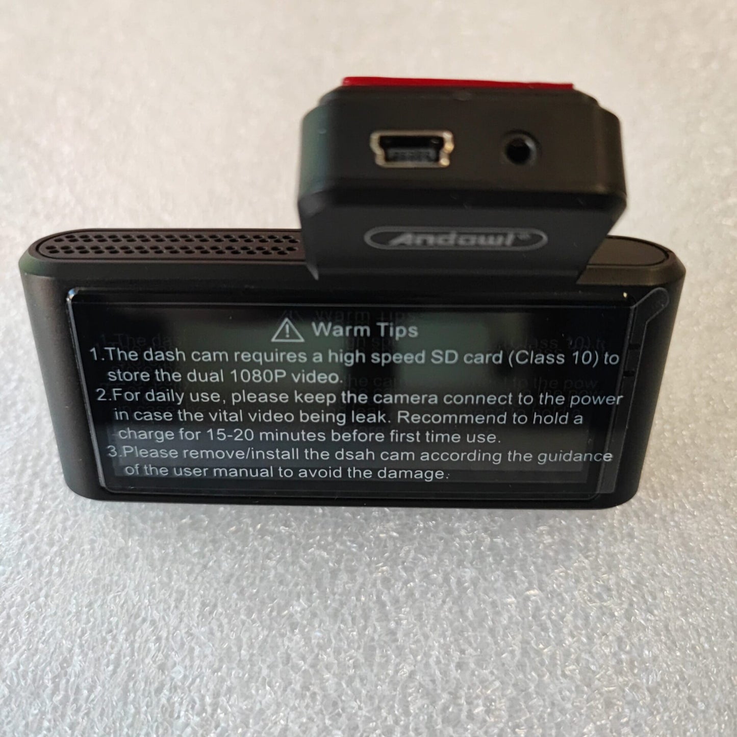 Andowl Q-CA801 Wifi HD Vehicle Dual Lens BlackBox DVR with Android App - Electromann SA