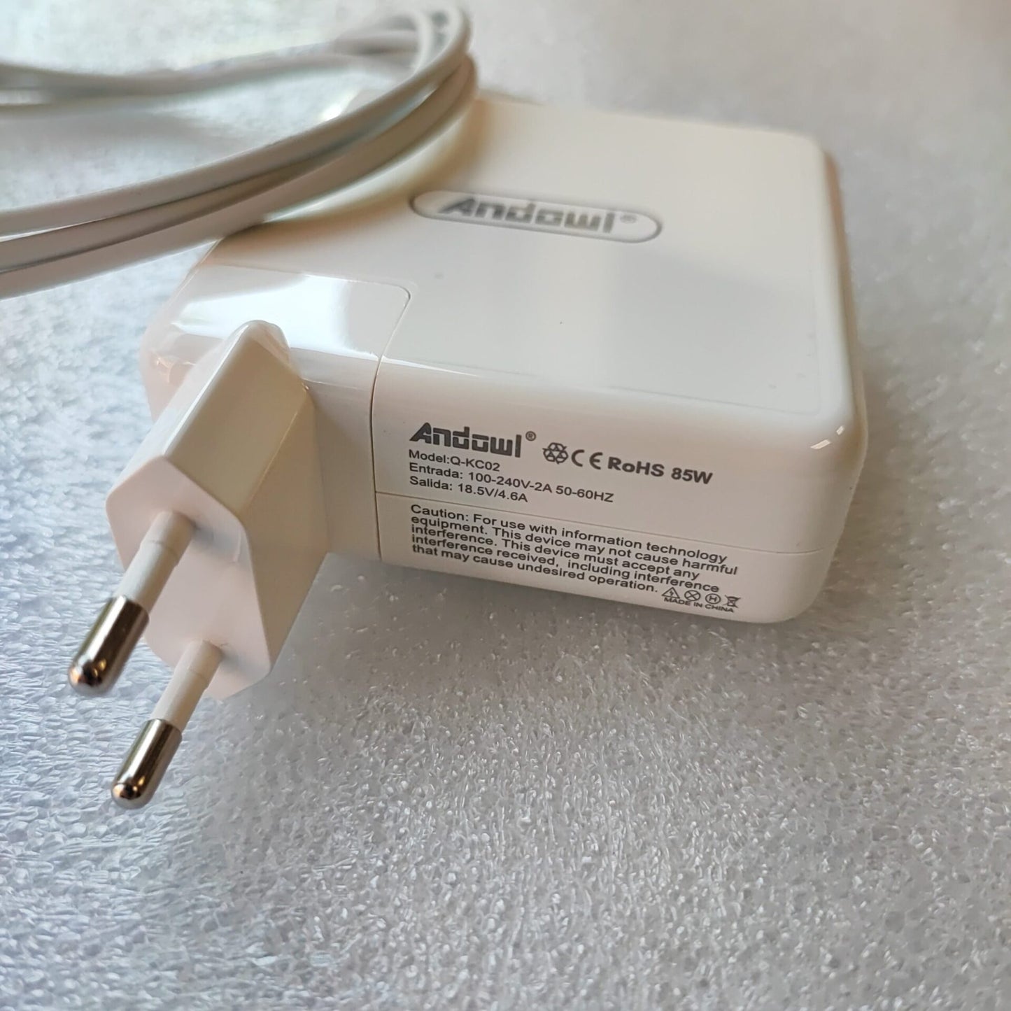 Andowl Q-KC02 85Watt L-Type High Speed Mobile Phone Charger - Electromann SA