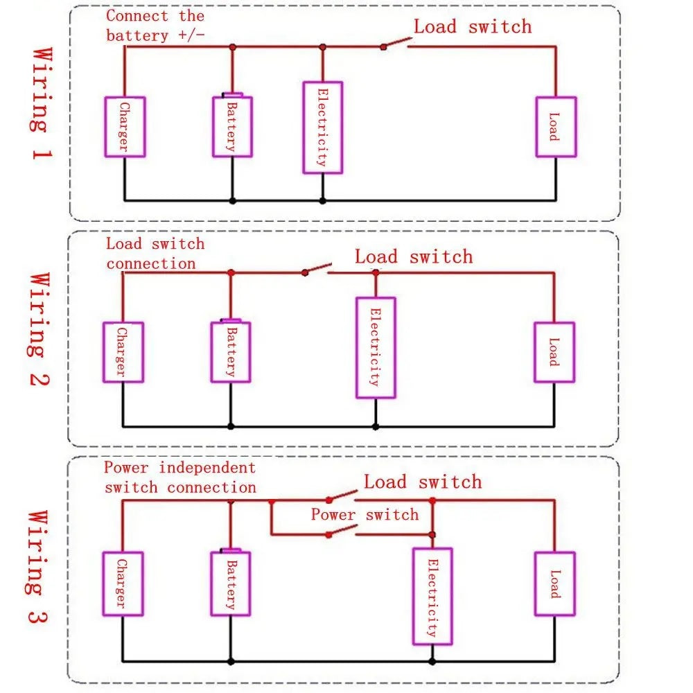 5-72V LCD Lithium Lead Acid Battery Indicator - Electromann SA