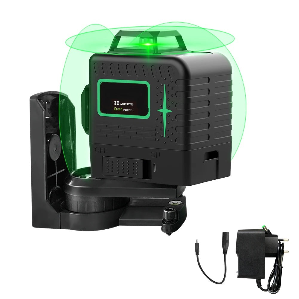 12 Lines 3D Self-Leveling Horizontal And Vertical Laser Level - Electromann SA