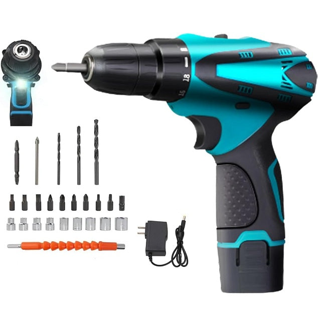 1831506 Cordless 12V Lithium Battery Electric Drill Set - Electromann SA
