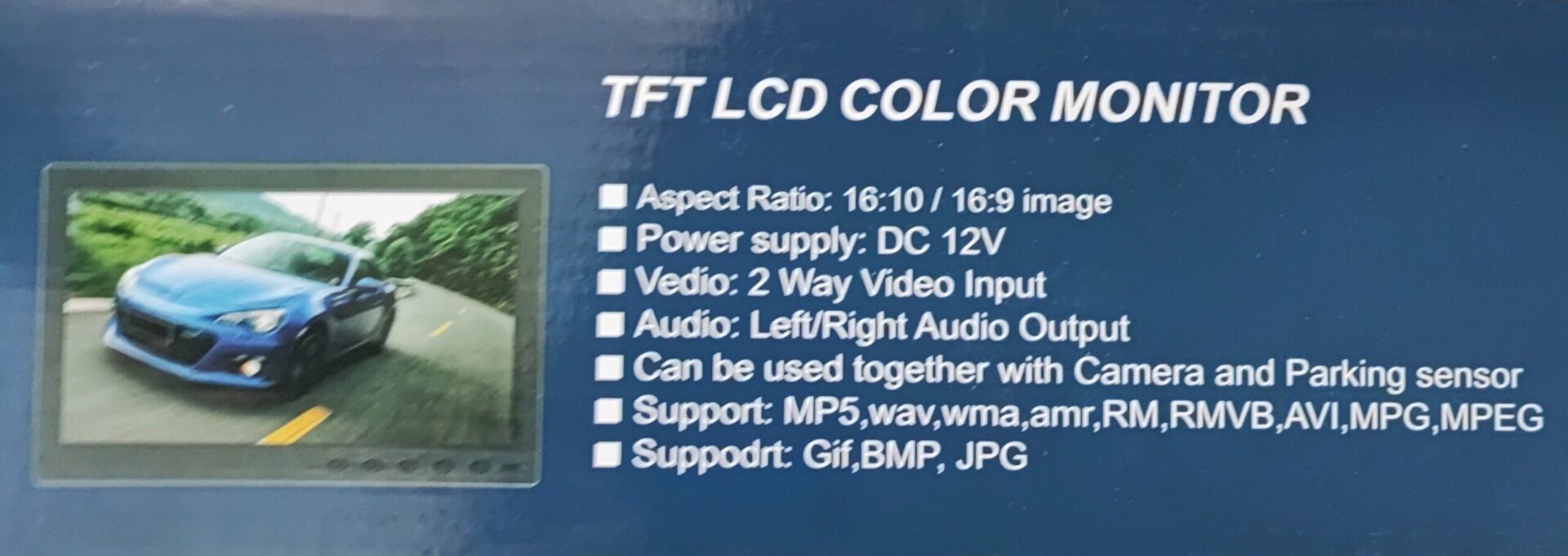 10.1 Inch 2 Channel TFT/LED AV Monitor - Electromann SA