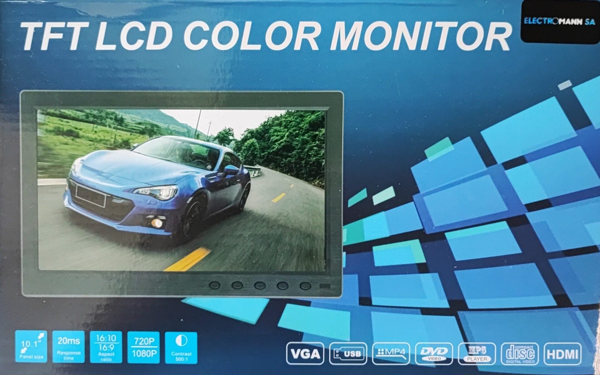 10.1 Inch 2 Channel TFT/LED AV Monitor - Electromann SA