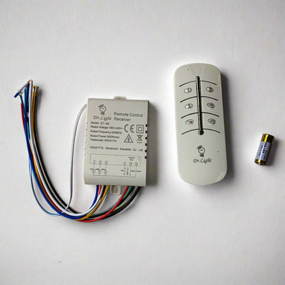 DR Light 3 Channel AC 220v 500watt Remote Controlled Switch for Lights (10005096) - Electromann SA