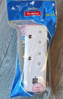 Yamato YM2-2U 16Amp 220v Multi-Plug - Electromann SA