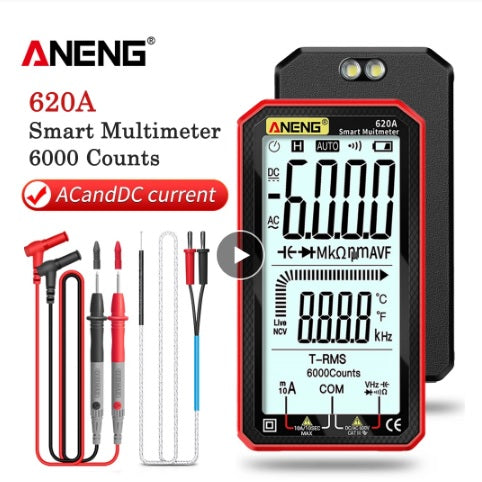 ANENG 620A Digital Smart Multimeter and Transistor Tester - Electromann SA