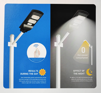 Jortan 120watt Solar Powered LED Street/Pole Light - Electromann SA