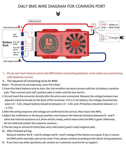 Daly 3.2V LiFePo4 8S 24V 30A  LFP PCM battery protection board BMS with balance - Electromann SA