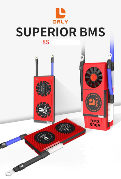 Daly 3.2V LiFePo4 8S 24V 30A  LFP PCM battery protection board BMS with balance - Electromann SA