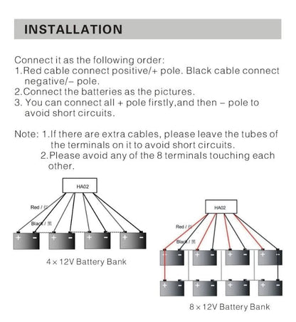4s 12v/24v/36v/48v Battery Equalizer and Balancer - Electromann SA