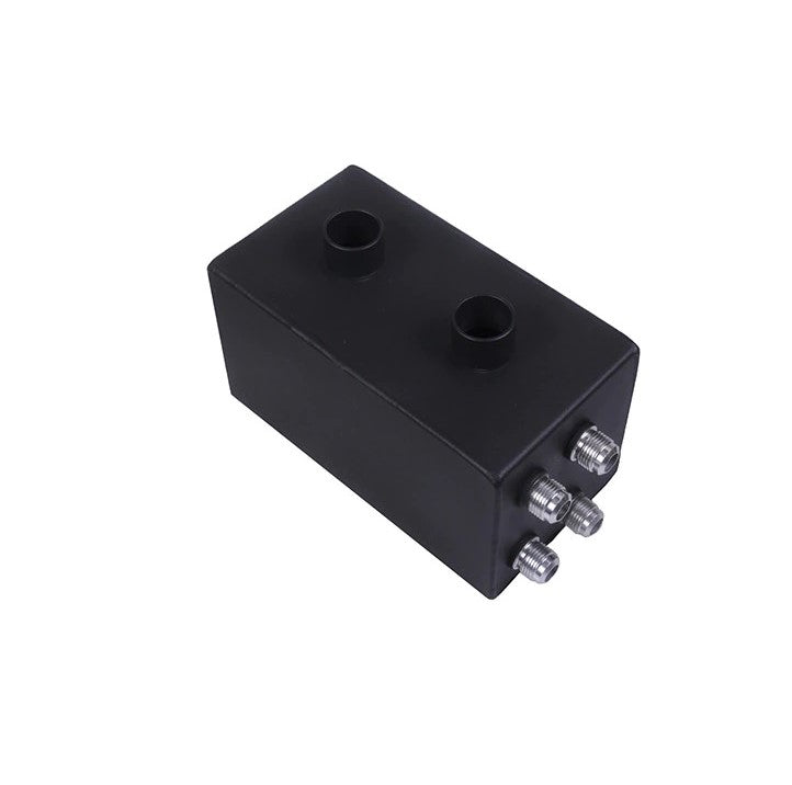 CNC Stamped Black Oil Catch Can Breather Tank for Cars - Efficiently Capture Oil Vapors, Maintain Engine Performance - Electromann SA