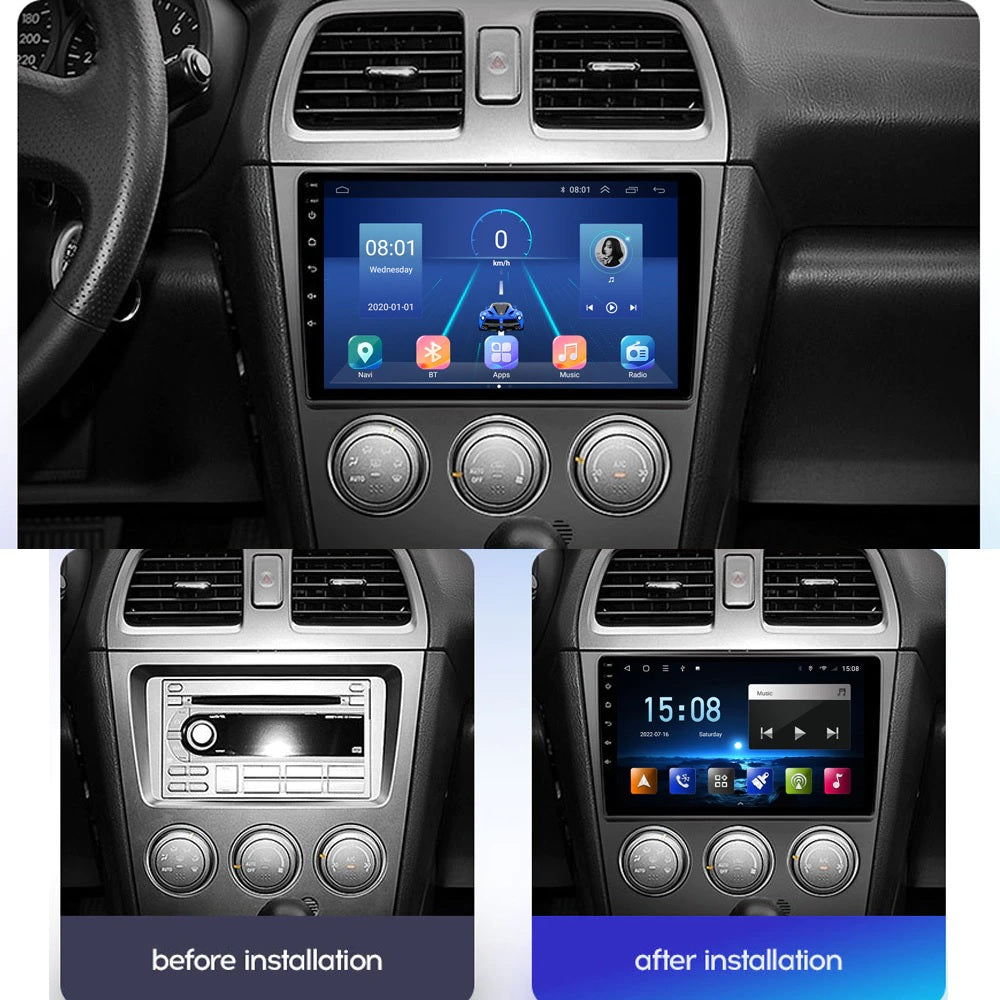 4G 3-32G 9 Inch Multimedia Navigation System for Subaru GD GG 2002-2006 - Upgrade Your Car with Advanced Technology - Electromann SA