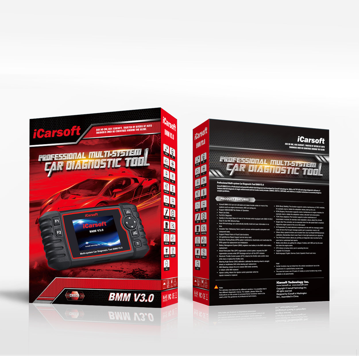 iCarsoft BMM v3.0 Diagnostic Tool for BMW-Mini-Rolls Royce Vehicles - Electromann SA