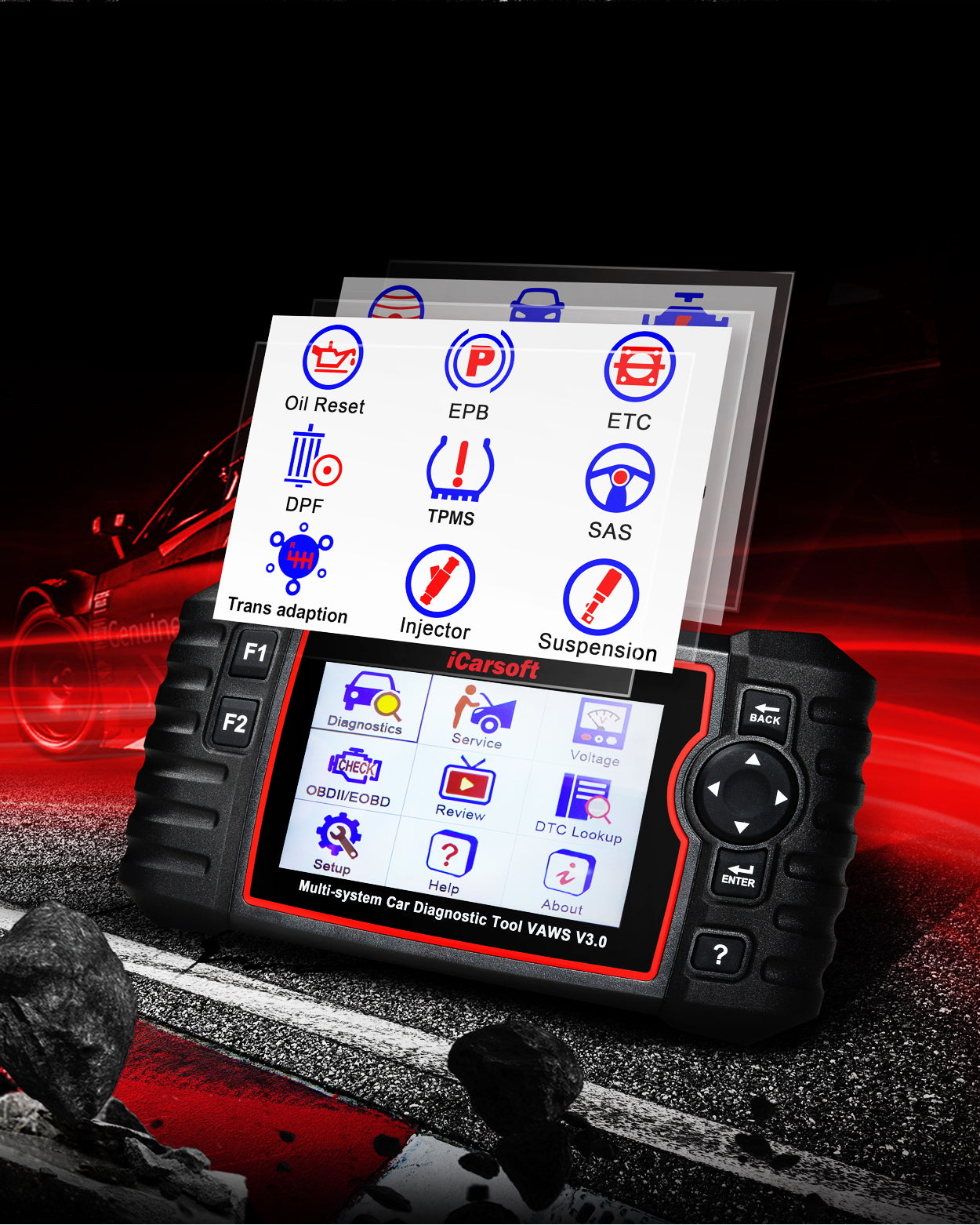 iCarsoft VAWS v3.0 Diagnostic Tool for VW-Audi-Bentley-Bugatti-Lamborghini Vehicles - Electromann SA