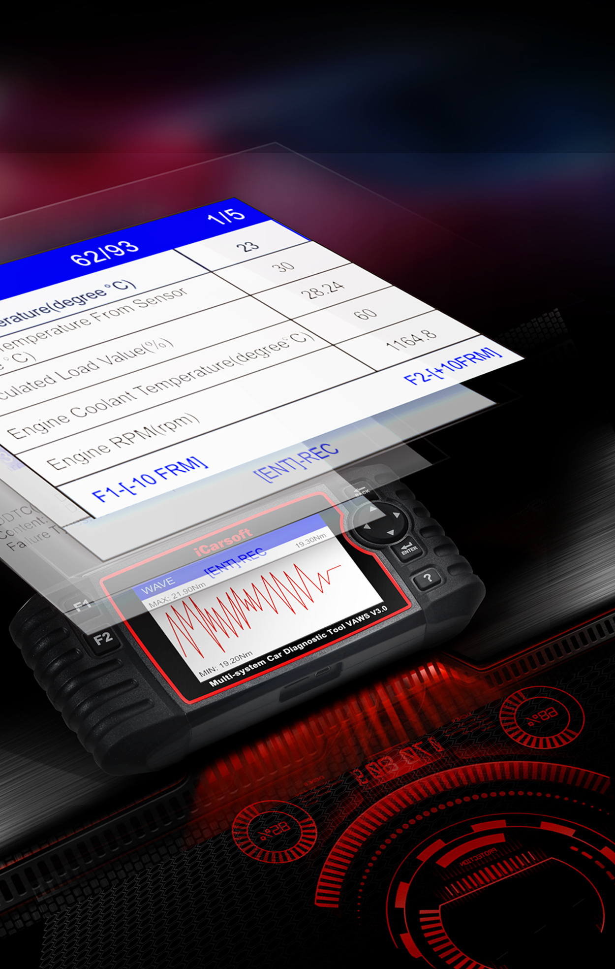iCarsoft VAWS v3.0 Diagnostic Tool for VW-Audi-Bentley-Bugatti-Lamborghini Vehicles - Electromann SA