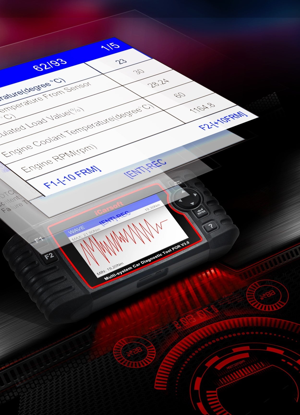 iCarsoft POR v3.0 Diagnostic Tool - Comprehensive Diagnostic Solution for Porsche Vehicles - Electromann SA