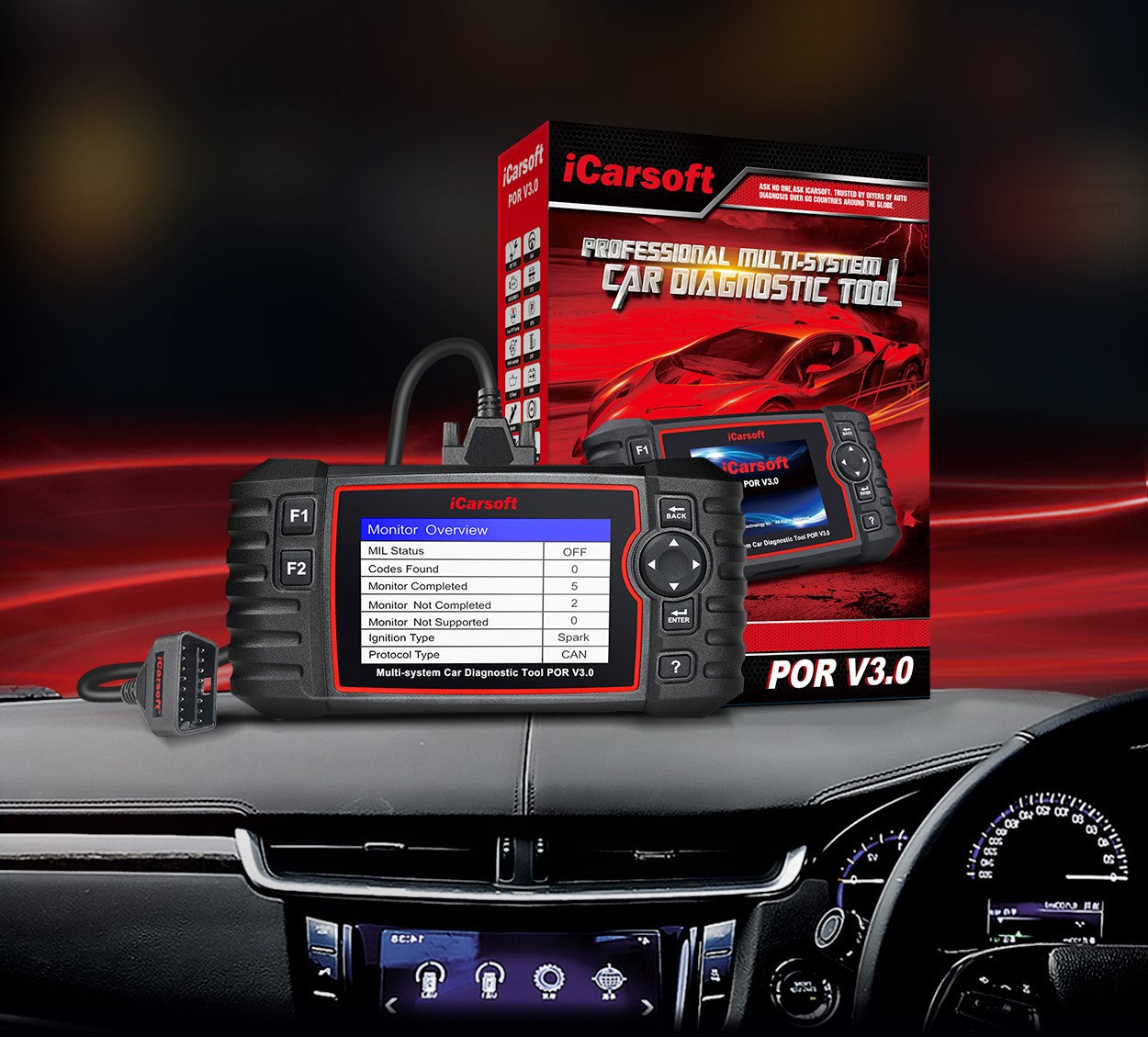 iCarsoft POR v3.0 Diagnostic Tool - Comprehensive Diagnostic Solution for Porsche Vehicles - Electromann SA