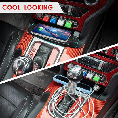 Wireless Mobile Phone Charger for Ford Mustang 2015-2021 - Electromann SA
