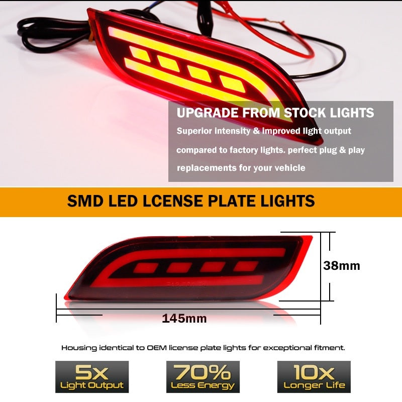 LED Bumper Reflector Lights For Subaru Impreza WRX or WRX/STi/XV - Electromann SA