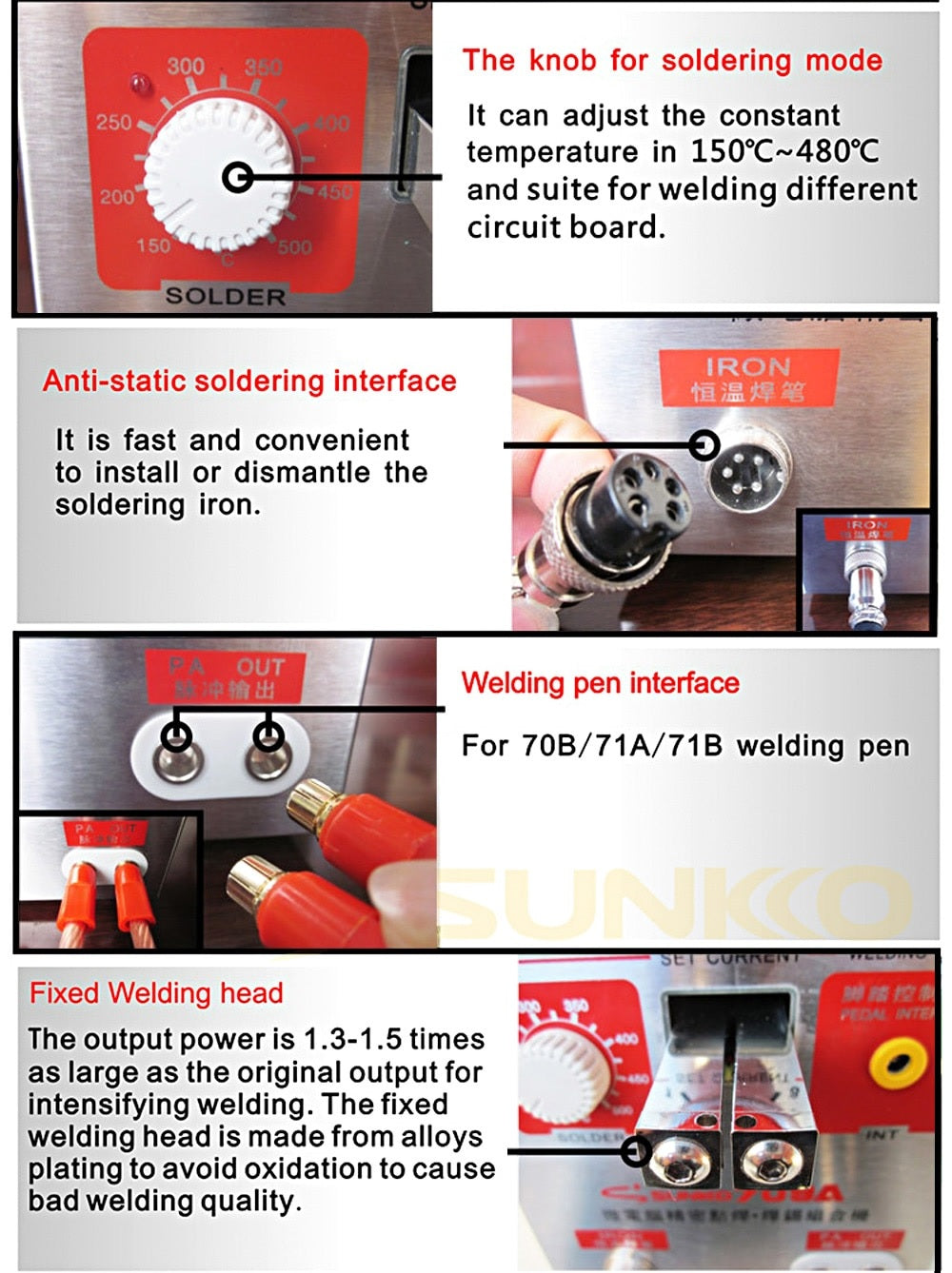 SUNKKO 709A Spot Welder for Lithium Battery Packs - Portable and Reliable - Electromann SA