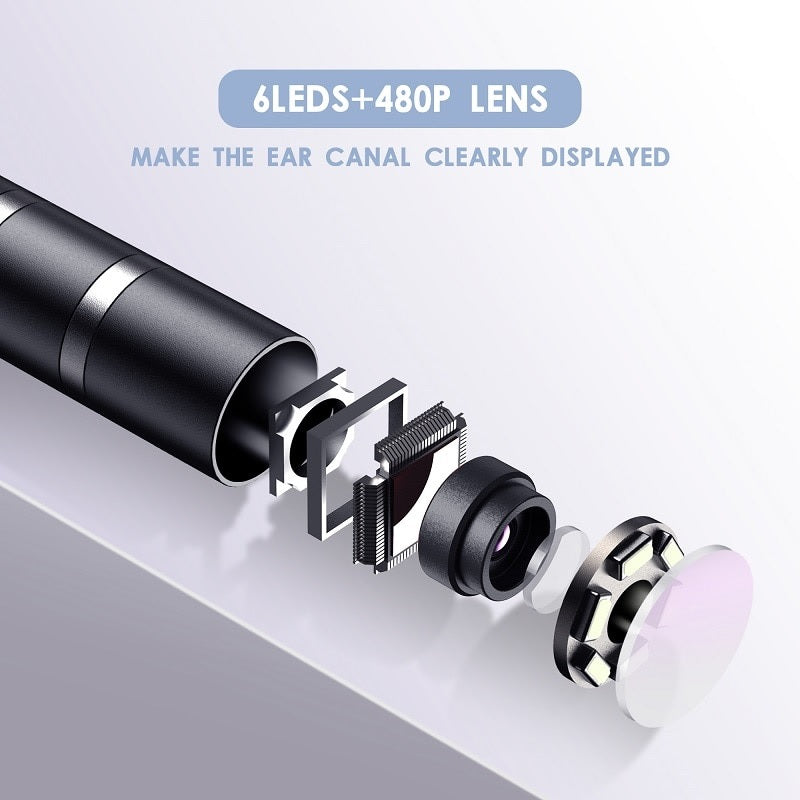 Buy Ear Cleaning Otoscope Camera 5.5MM 3in1 - Examine and Clean Ears Easily - Electromann SA