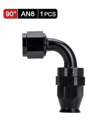 PTEF AN8 90 Degree Hose End Fitting For Stainless Steel Braided Hose - Electromann SA