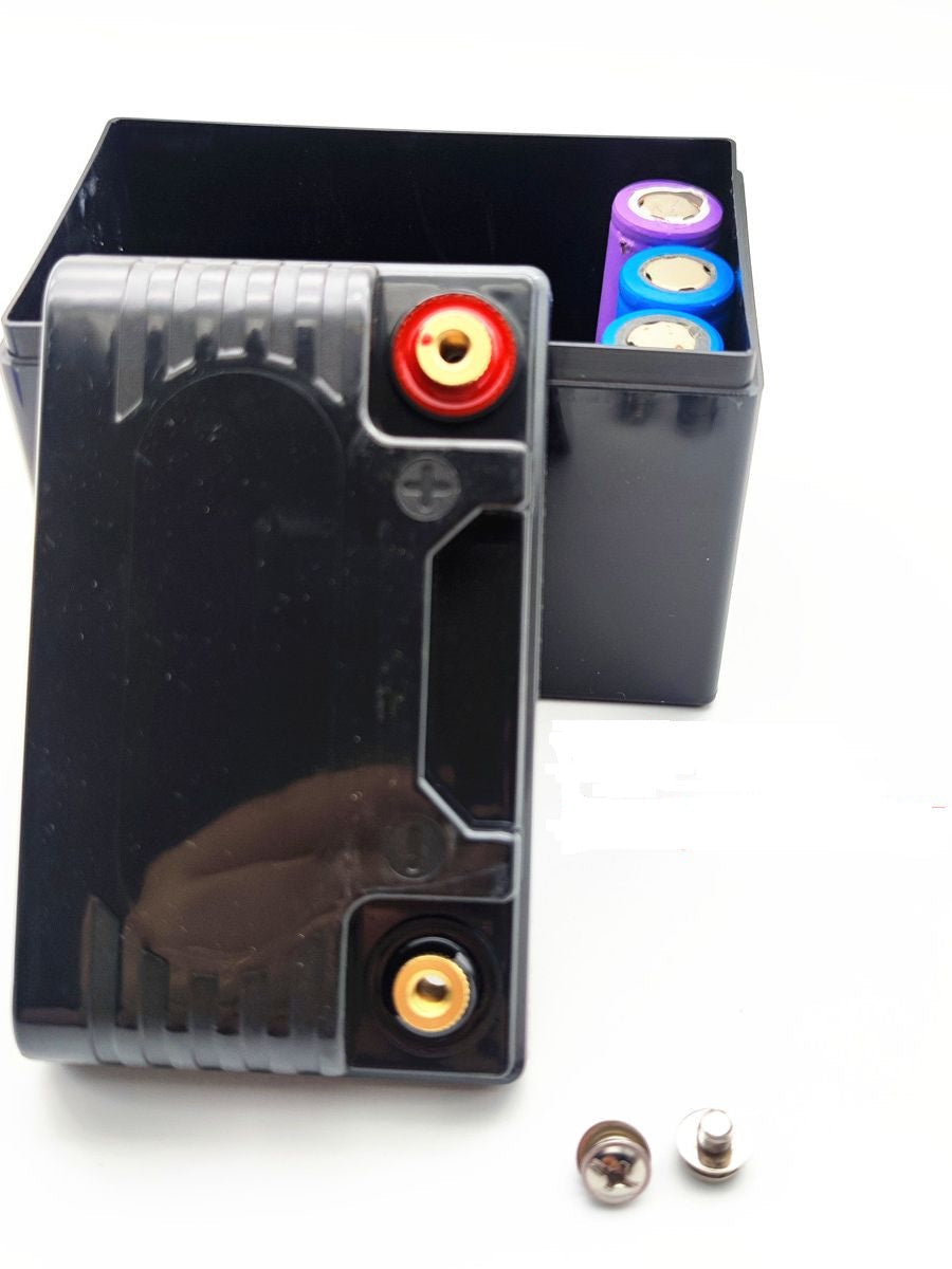 12V 4Ah DIY Lithium Battery Box for 18650 cells - Electromann SA