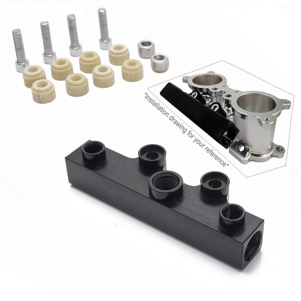 Top Feed Fuel Rails Billet Aluminum For Subaru WRX and STI - Electromann SA