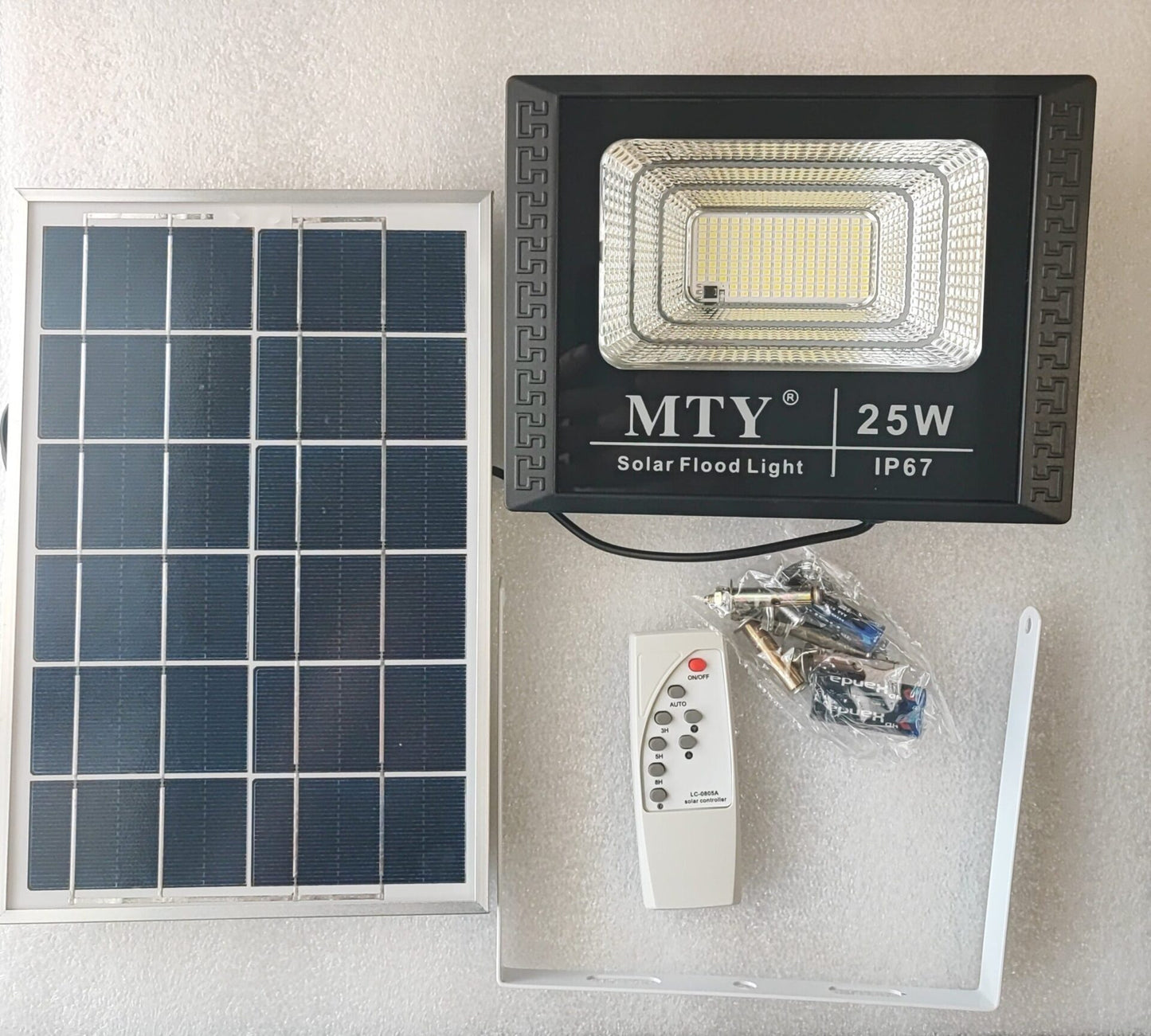 MTY-554025 25Watt Solar LED Outdoor Floodlight - Electromann SA
