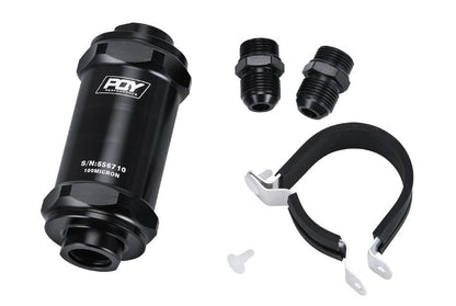 AN6 Inline Fuel Filter Compatible with E85 Ethanol - Electromann SA