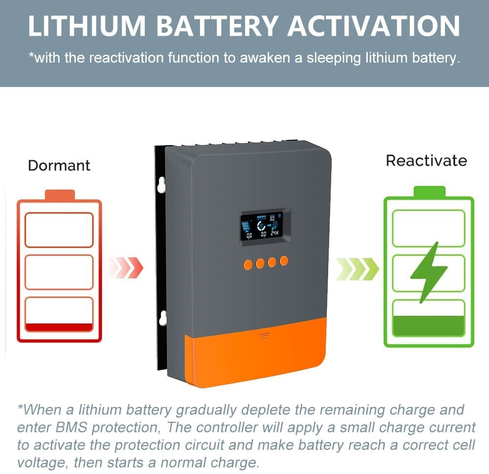 PowMr MPPT 60Amp 12V to 48V Solar Charger Controller - Electromann SA