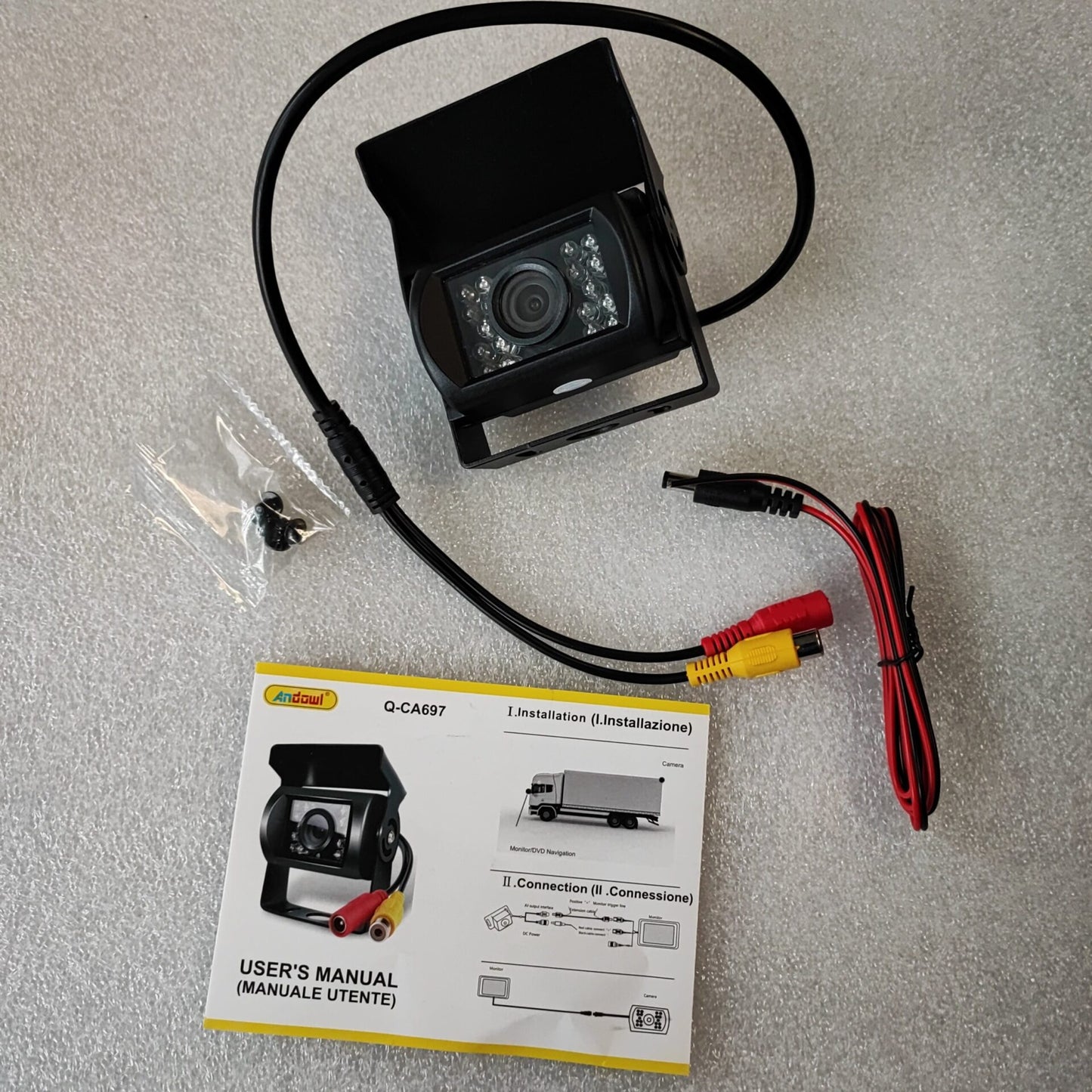 Andowl Waterproof Heavy Duty Anti-shock Reverse/Backup Camera - Electromann SA