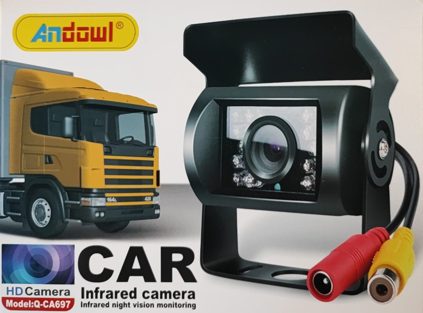 Andowl Waterproof Heavy Duty Anti-shock Reverse/Backup Camera - Electromann SA