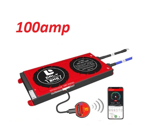 DALY 15S (48v) LiFePo4 100Amp Smart BMS with Bluetooth - Electromann SA