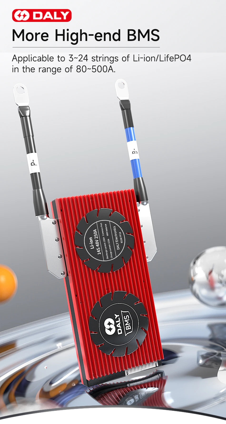 Daly LiFePo4 16S 48V 100A LFP PCM Battery Protection Board BMS with Balance - High-Quality Battery Management System - Electromann SA