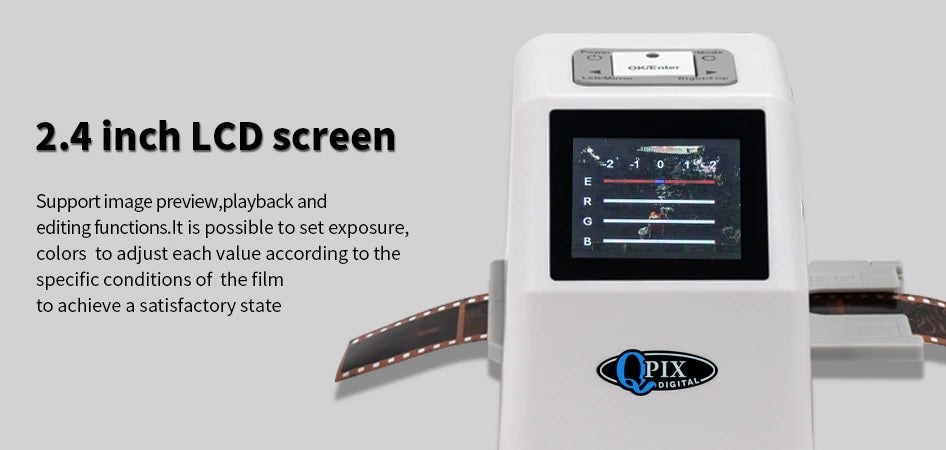 QPIX 22MP 35mm Portable Film Scanner - Electromann SA
