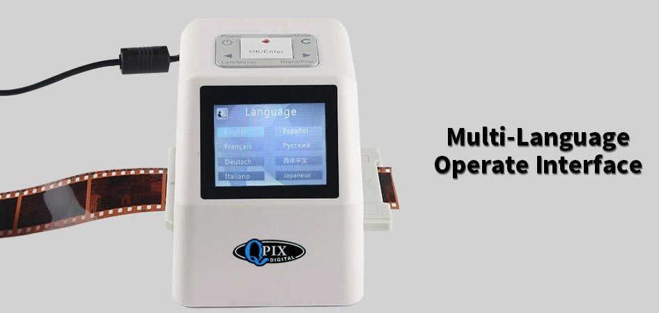QPIX 22MP 35mm Portable Film Scanner - Electromann SA