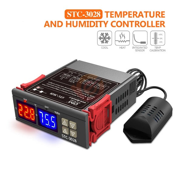 STC-3028 AC220v Digital Temperature Controller - Electromann SA
